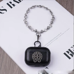 Funda de cuero para <span class=keywords><strong>Apple</strong></span> <span class=keywords><strong>Airpods</strong></span> 1/<span class=keywords><strong>2</strong></span>/3/<span class=keywords><strong>pro</strong></span>/<span class=keywords><strong>PRO</strong></span> <span class=keywords><strong>2</strong></span> de cuerpo completo con patrón cruzado - Product Image 4