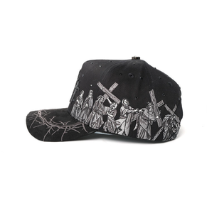 Spedizione Rapida Cappelli da Baseball in Suede a 5 Pannelli Originali Beard Chrome Gorras G5 Beard Hats Rude Awakening per tutti i nostri Haters - Product Image 5