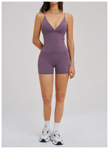 Women S 2 Piece Yoga Crop Top Leggings Set Breathable <b>Sweat</b> Wicking Active Wear Gym Outdoor Exercise Fitness - Product Image 4