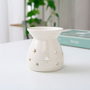 Bianco in <span class=keywords><strong>ceramica</strong></span> elettrica bruciatore a olio portacandele per aromaterapia per saloni di bellezza matrimoni casa terapia per san valentino - Product Image 3