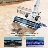 Aspirateur sans fil 38KPA pour poils d'animaux avec mode portatif pour sols durs, tapis et voitures