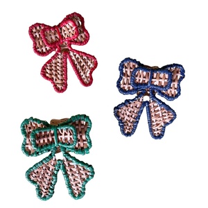 Anneaux de serviette en rotin vert tressé naturel, faits à la main, pour la décoration de table, lot de 4 par Viettimecraft Wholesale - Product Image 1