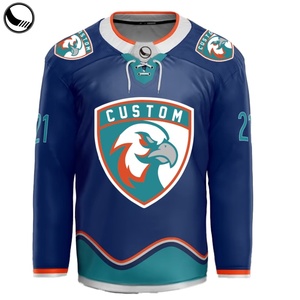 Maillot de hockey européen personnalisé en sublimation 100% polyester 5XL - Product Image 1
