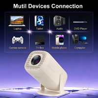 Projecteur de Jeux Intelligent U5 avec Plus de 36 000 Jeux, Allwinner H723, Android 14, Décodage 720P, WiFi 6, Console Rétro 2-en-1, Home Cinéma Portable