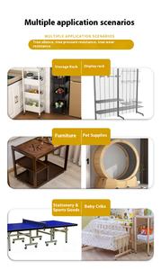 Roda Kastor Putar Besi 50mm Hitam - Penggerak Halus Tahan Aus Daya Tahan Lama Performa Stabil - Product Image 2