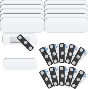 Etiquetas de <span class=keywords><strong>Nombre</strong></span> de Plástico, Etiquetas de <span class=keywords><strong>Nombre</strong></span> <span class=keywords><strong>en</strong></span> Blanco, Etiqueta de <span class=keywords><strong>Nombre</strong></span> Magnética con Reverso Magnético, Esquinas Redondeadas Blancas - Product Image 4