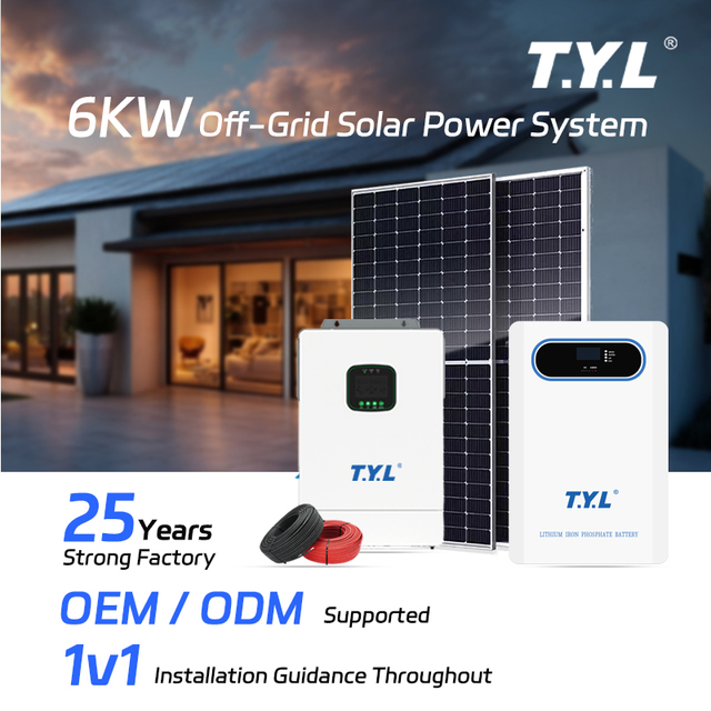 6KW Hybrid Off-Grid Solar Energy System - Home Appliance Power Supply
