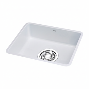 [BAEKJO] Évier en émail blanc 540 durable avec finition embossée, acier 1.2T et rembourrage artisanal anti-bruit - Product Image 2