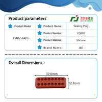 Accessoires de connecteurs 33482-6435 Bouchon d'étanchéité pour connecteurs de câblage Molex Joints en caoutchouc IP67
