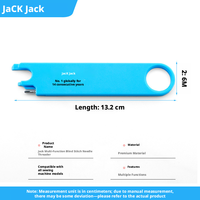 Règle de couture multifonctionnelle anti-perforation Jack Original Iron avec support magnétique et loupe