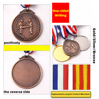 Médailles sportives personnalisées Or Argent Bronze Football Basketball Taekwondo Course à pied Supports de médailles Fabricants de médailles de compétition