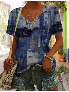 Camiseta de talla grande para mujer Boho Harajuku estampado gráfico verano manga corta Casual Tops calle moda camiseta ropa femenina - Product Image 6