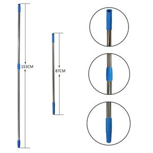 ללא מדגם חופשי טלסקופי נירוסטה נשלף מגב רטוב ידית טוויסט נעילה מתכווננת - Product Image 2