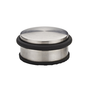 Modern Design Decorative Round Rubber Anti-Slip Heavy Duty Stainless Steel Floor <strong>Door</strong> <strong>Stopper</strong> for Europe market - Product Image 2