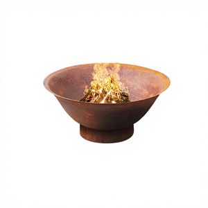 Brasero en fer rustique de qualité supérieure, taille et forme personnalisées, pour l'intérieur et l'extérieur - Product Image 1