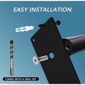 Barre de protection murale anti-collision en fer, capacité de charge de 90 kg, pour intérieur, extérieur, garage, salle de bain, escaliers - Product Image 3