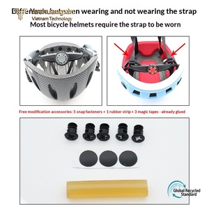 Accesorio para casco, botón de ajuste de tamaño para la correa de barbilla, casco de seguridad fijo con sistema de bloqueo de cabeza BOA - Product Image 6