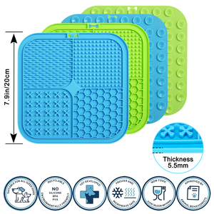 OEM ODM Food Grade Silicone Non-Stick Food <b>Pad</b> Pet Dog Licking Mat With Strong <b>Suction</b> Cup - Product Image 6
