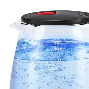 HALEY 1500W Transparent 2L 360 Swivel Base Glass Smart Water <strong>Tea</strong> Maker Small <strong>Tea</strong> <strong>Pots</strong> <strong>Electric</strong> Kettle Hot Water <strong>Pot</strong> - Product Image 3
