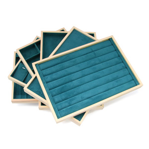 Trang sức hiển thị khay sang trọng nhung leatherjewelry Vòng Cổ Vòng đeo tay bông tai vòng hiển thị khay - Product Image 4