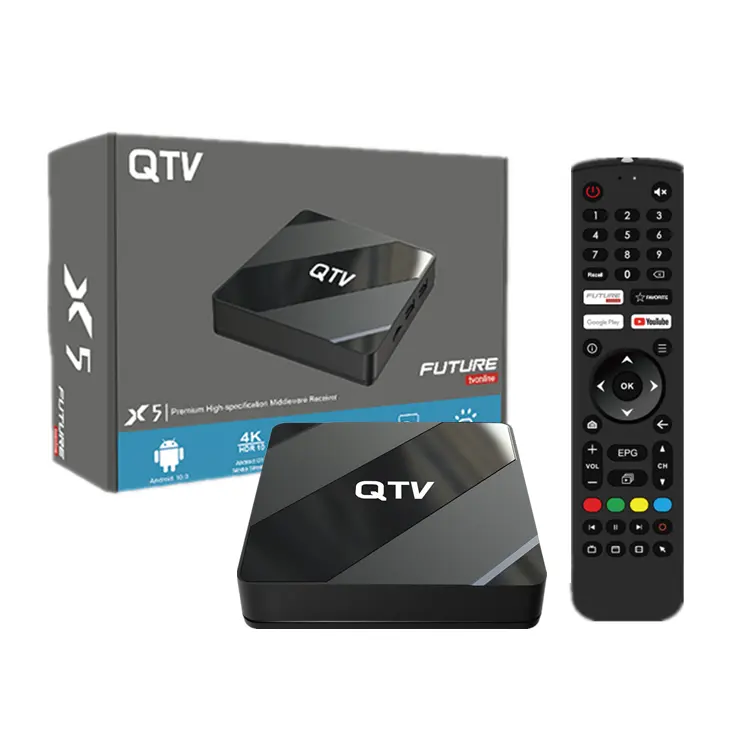 2023 nuovo arrivo QTV IPTV BOX Future TV MY TV Android 10 Smart 4K tv box XTV AIR XTV Pro Smart Tvbox 2GB 8GB ROM Set Top Box