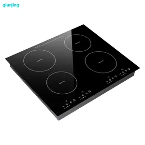 high power touch switch black induction hobs table built-in Four burners high power induction stove induction cooker