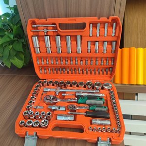 Kunci Soket Ratchet 72 Gigi, dengan Soket dan Bit Soket 1/4 inci dan 1/2 inci yang Serasi. - Product Image 1