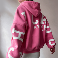 Ensemble sweat à capuche et pantalon pour femme, taille XXXL, à pois, en molleton de coton, coupe ample, style streetwear décontracté