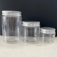 Prix d'usine 1oz 2oz 3oz 4oz 5oz Pot en plastique PET avec couvercle à vis pour l'emballage de gommage corporel