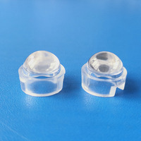 Lentille de lampe LED asphérique PMMA plano-convexe de 12 mm de diamètre à 90 degrés pour éclairage LED P4 haute puissance