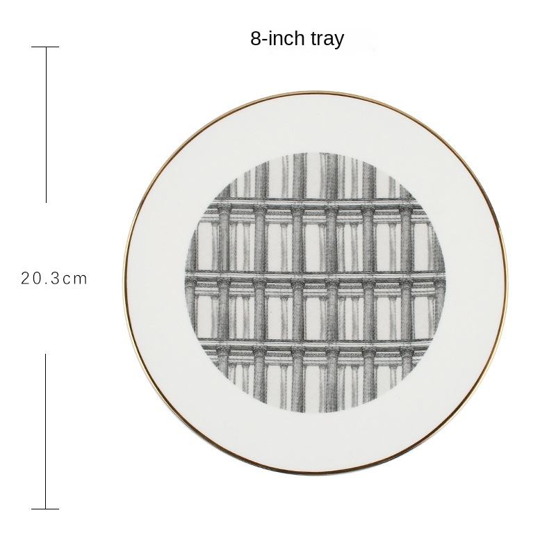 ดิสก์8นิ้วสีขาว