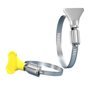 Stainless Steel Handle Hose Clamp Pipe Clamp Water Pipe Tightening Ring Buckle Fixing Clamp Throat Clamp For Replace Repair - Product Image 1