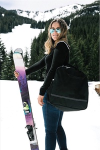 Sac de bottes de ski de voyage en tissu de toile rembourré deux pièces personnalisé - Product Image 2