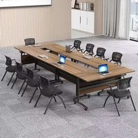Bureau de conférence et de formation moderne, durable, pliable et écologique avec panneau design, taille personnalisable