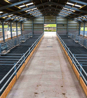 Bâtiment préfabriqué en acier clé en main pour bétail/ovins avec aménagement flexible