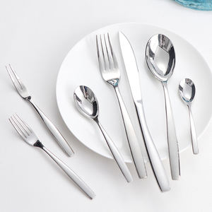 <strong>Hot</strong> Sale Fashionable Premium Quality Modern Sustainable Family Tableware Flatware Silverware Stainless Steel Metal Cutlery Set - Product Image 2