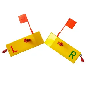Yousya Yellow Large Size W/ Clip Flag Spring System Offer Shore Side Planer Board For Salmon Walleye