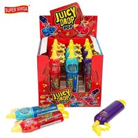 Sucettes liquides Juicy Drop Pop, saveurs acidulées assorties, populaires, idéales pour les cadeaux, les fêtes, les lots, la vente en gros