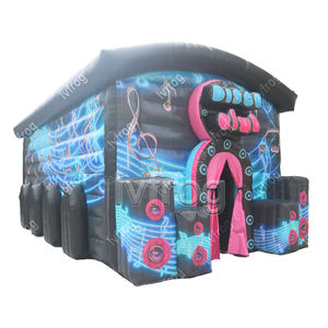 Tente de fête <span class=keywords><strong>gonflable</strong></span> noire de qualité commerciale tente de boîte de nuit mobile avec ventilateur pour <span class=keywords><strong>discothèque</strong></span> ou château <span class=keywords><strong>gonflable</strong></span> - Product Image 2