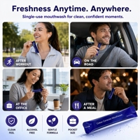 Bain de bouche pour dents sensibles Correcteur de couleur violet Doux et sans danger pour l'émail Sans alcool Sans brûlure Soin quotidien