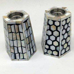 Decorative Mother Pearl Handmade Premium Quality <b>Tealight</b> <b>Holder</b> Elegant Accent Candlestick <b>Holder</b> for Home Decoration Tradebyd - Product Image 1