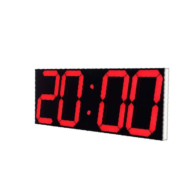 Classic Wireless Time Digital Display 6 Inch Red Led Wall Clock
