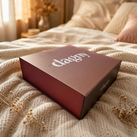 Boîte en papier magnétique pliable de luxe avec logo UV personnalisé et laminage mat pour l'emballage