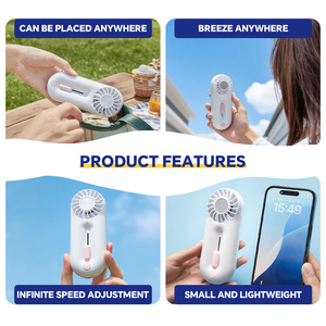 Ventilatore Portatile Ricaricabile per Uomo e Donna, Leggero e Compatto, Ideale per Interni, Esterni, Viaggi e Campeggio - Product Image 6