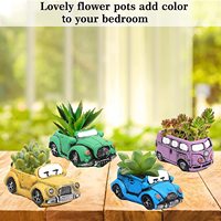 Offre Spéciale : Mini Pots de Fleurs en Ciment pour Plantes Succulentes, Contenants pour Cactus avec Trous de Drainage, Décoration Intérieure