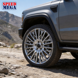 Speed Mega Mesh Design Lightweight Alloy <b>Wheels</b> 10 20 <b>Spoke</b> Polished Silver Car Rims Luxury SUV Performance Style - Product Image 5