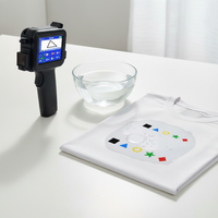 Impresora de Inyección de Tinta Manual Multifunción de Alta Velocidad para Tela, Cuero, Piedra, Ladrillo, Cartón, Plástico, Metal, Tinta de Secado Rápido, Altura de Impresión de 12.7 mm