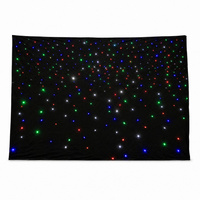 Rideaux LED RGBW à couleur unique effet ciel étoilé, toile de fond lumineuse pour scène de mariage et bar