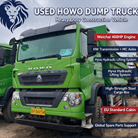 Camion benne Sinotruk Howo TX 6X4 400HP d'occasion, année 2020, moteur Euro 5 WP10H, peinture d'origine, pour la construction et l'exploitation minière