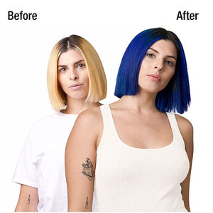 Shampoo colorant <span class=keywords><strong>bleu</strong></span> Haardy - Coloration capillaire semi-permanente, shampooing colorant pour cheveux bouclés, secs et normaux, 8 nuances - Product Image 5